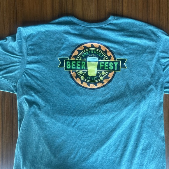 Northwest Beer Fest Green T-Shirt - Picture 1 of 3
